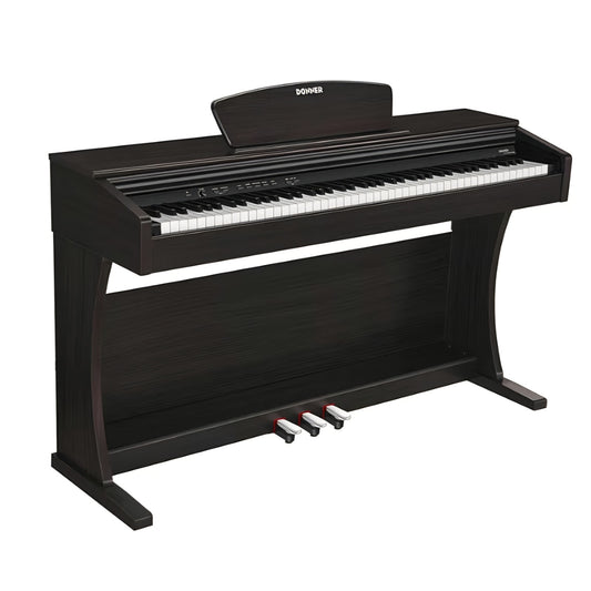 Donner DDP-300 Digital Piano with 88 Graded Hammer Action Weighted Keys, Record, Bluetooth, 10 Voic