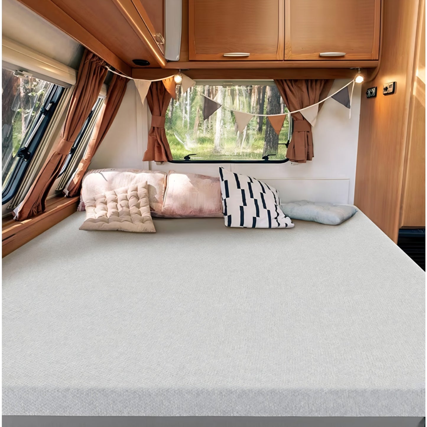 8 Inch Ultima RV Memory Foam Mattress [New Version], Short Queen, Fiberglass Free, Medium Firm Feel