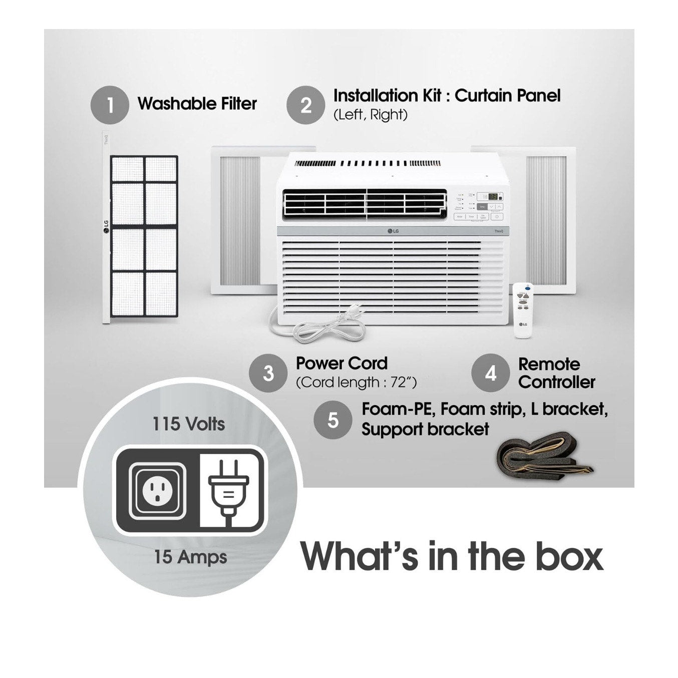 LG 10000 BTU Smart Wi-Fi Enabled, Ultra-Quite window air conditioner