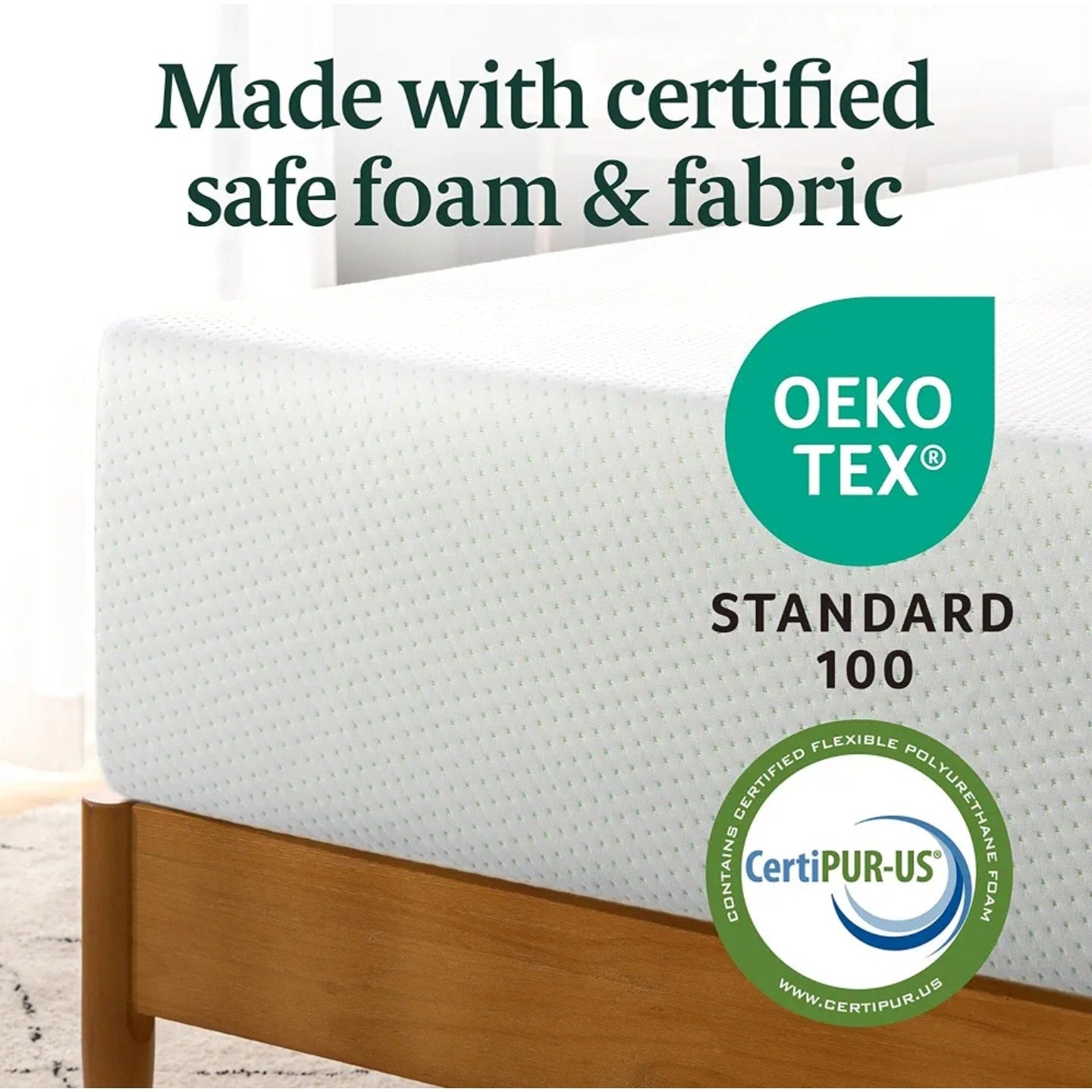 ZINUS 12 Inch Green Tea Memory Foam Mattress [New Version], King, Fiberglass free, Medium Firm Feel