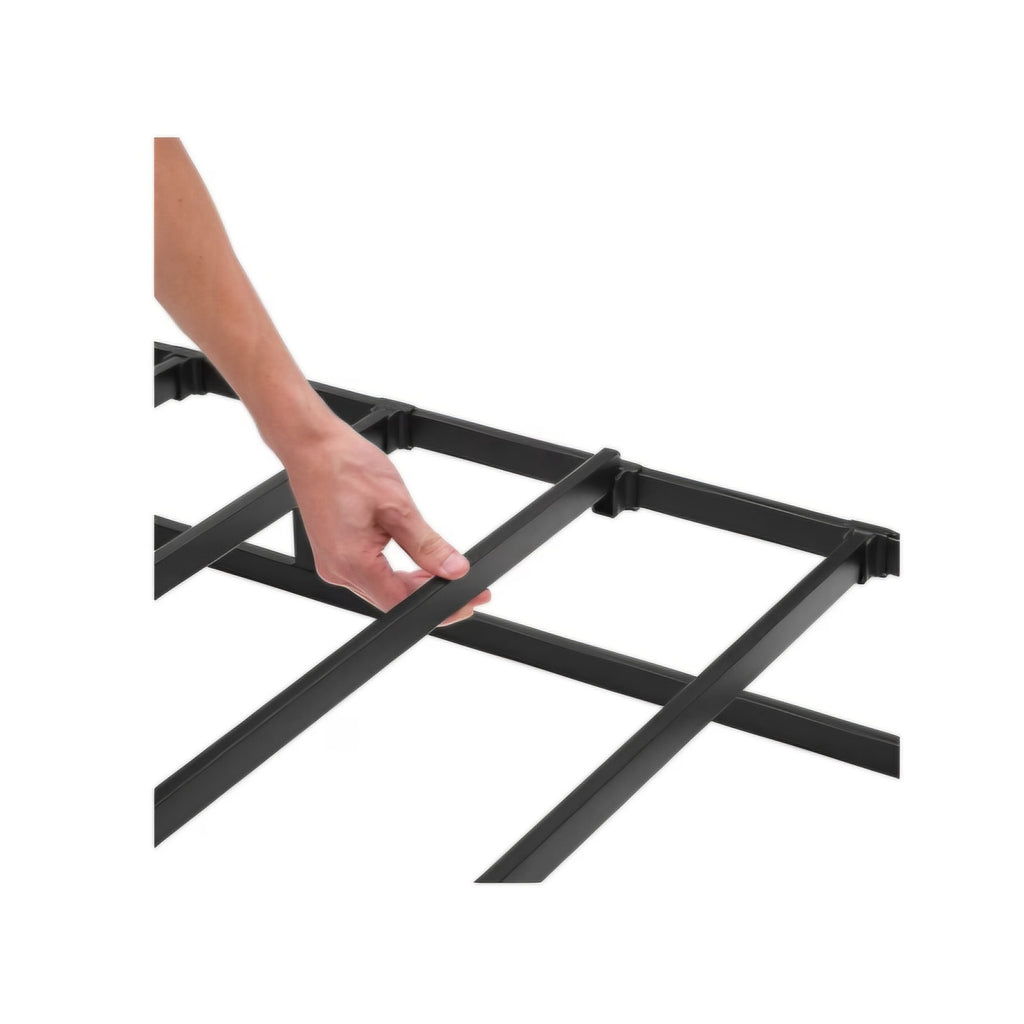 Smart Box Spring Bed Base, 9-Inch Height Sturdy Mattress Foundation, Strong Metal Support