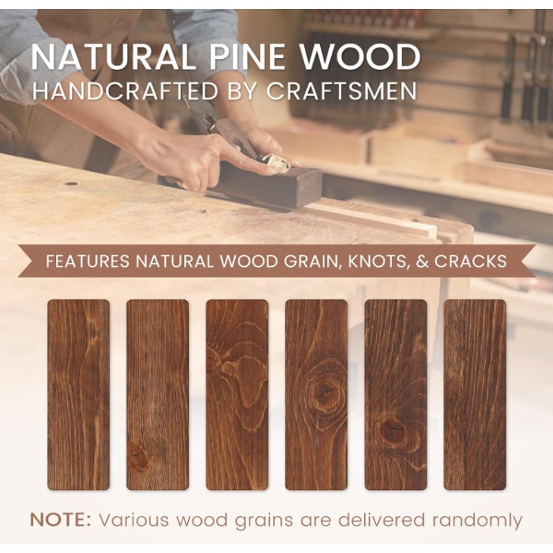 60'' Fireplace Mantel, 5'' Pine Wood Floating Shelf, DarkWalnut Handcrafted Mantel Shelves, 60x8x5"