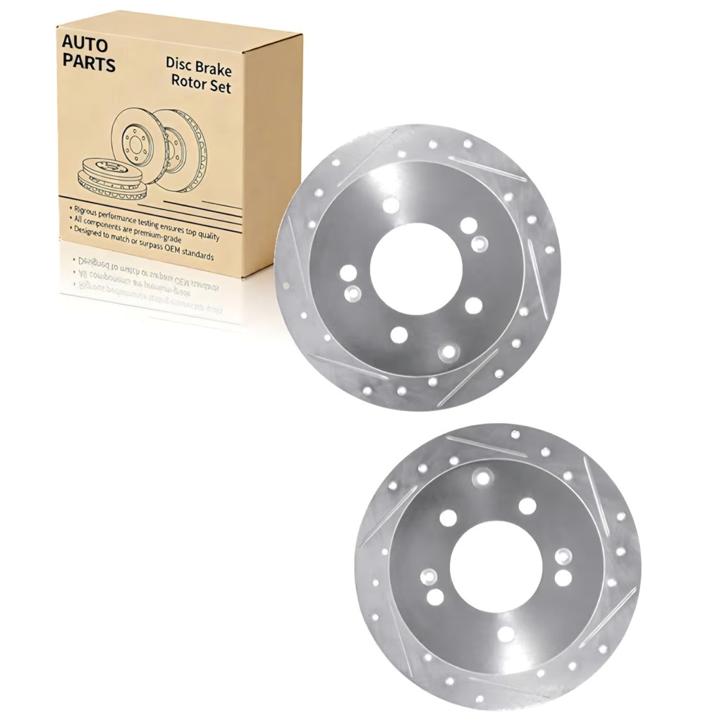 Rear Disc Brake Rotor Set 1 Pcs for Kia Forte5,Soul,Forte Koup 2010 2011 2012 2013