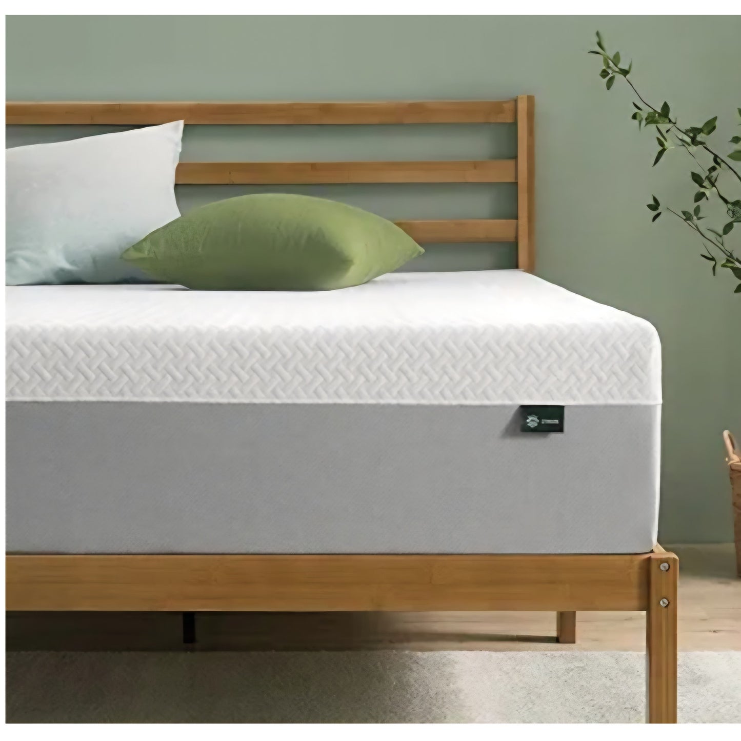 ZINUS 12 Inch Green Tea Essential Memory Foam Mattress [New Version], Queen, Fiberglass Free,