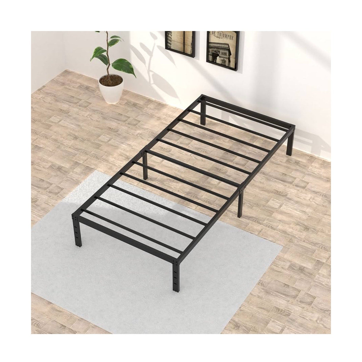 16 Inch Narrow Twin Bed Frame 30x75 No Box Spring Needed
