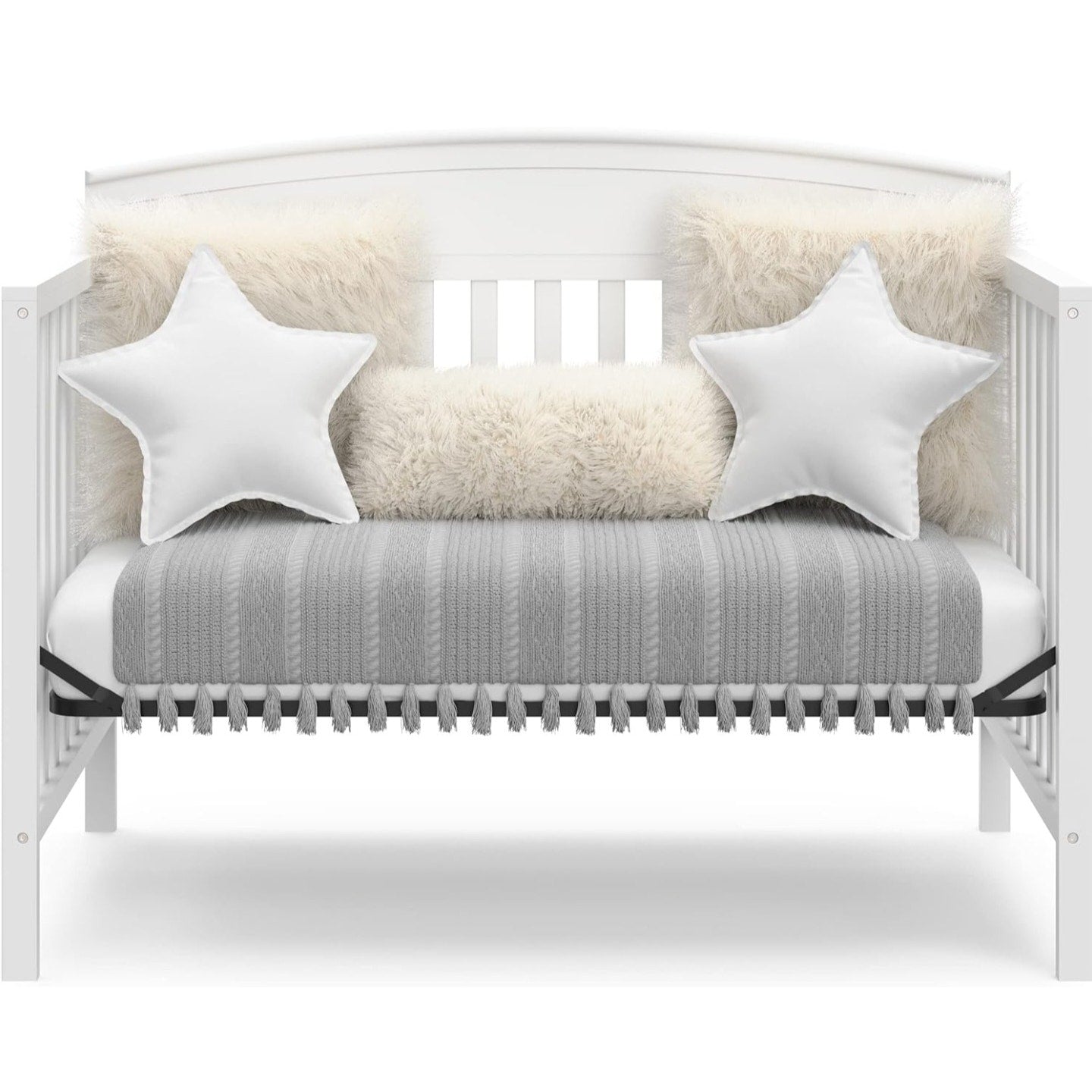 Graco Benton 5-in-1 Convertible Crib (White) – GREENGUARD Gold Certified, Converts from Baby Crib
