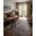 Area Rug Loloi Amber Lewis Georgie Collection GER-05 Denim/Spice 8'-4" x 11'-6", .19" Pile Height