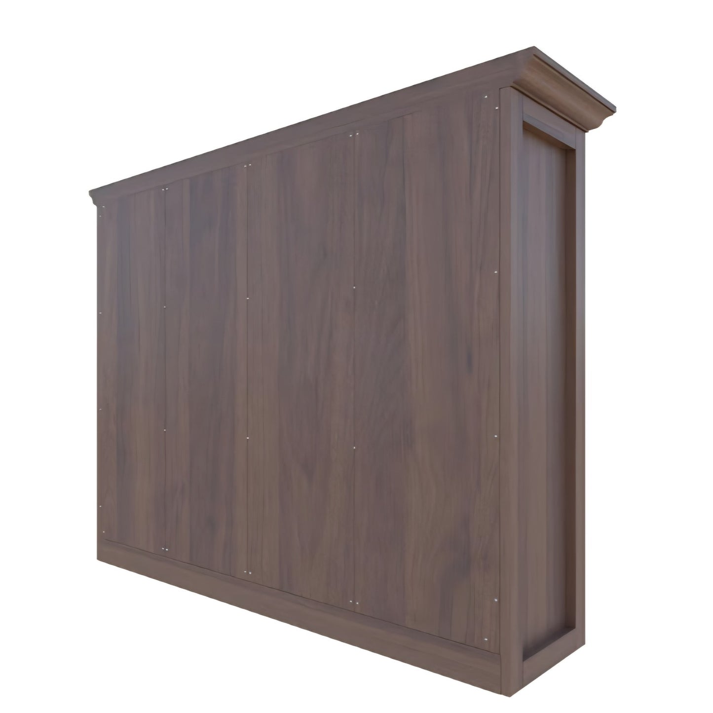 Cube Shelf Bookcase with Base - Wooden 3 Tiers Floor Standing Low Storage Cabinet for Home