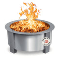 Smokeless Fire Pit (X Series 30, Stainless Steel) 34.5 inch Smokeless Firepit for Outside 94 Pounds