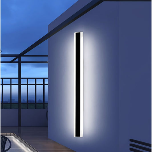 57inch Exterior Wall Light Fixture, 6000K Cold White, Modern Long Outdoor Wall Sconce