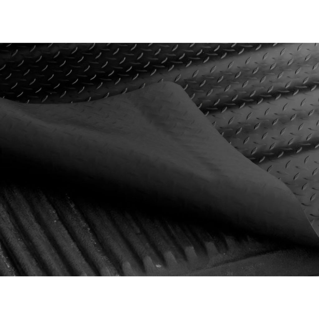 Plate Rubber Truck Bed Mat Black Fits 1987 2010 Dodge / 2011 Ram Dakota 2006-2009 Mitsubishi Raider