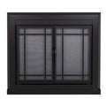 Fireplace screen Easton Medium Black