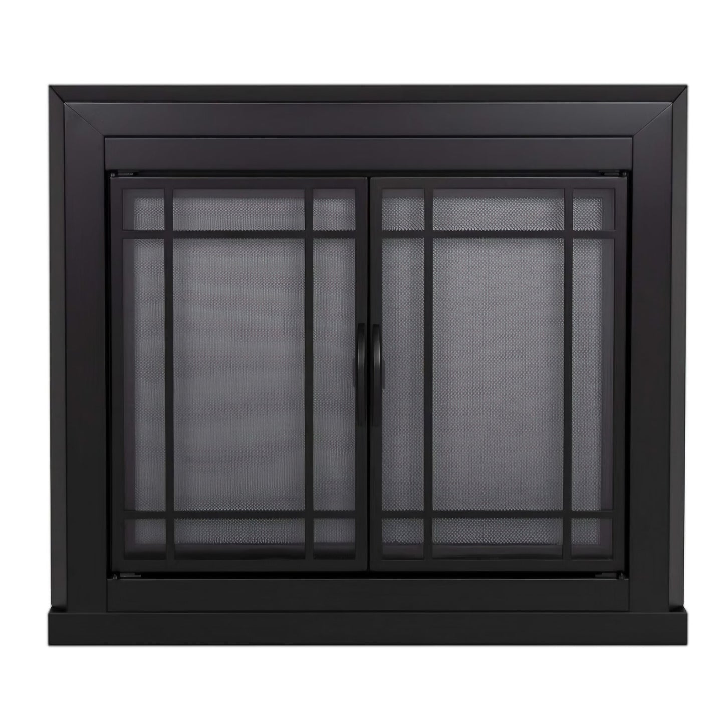 Fireplace screen Easton Medium Black
