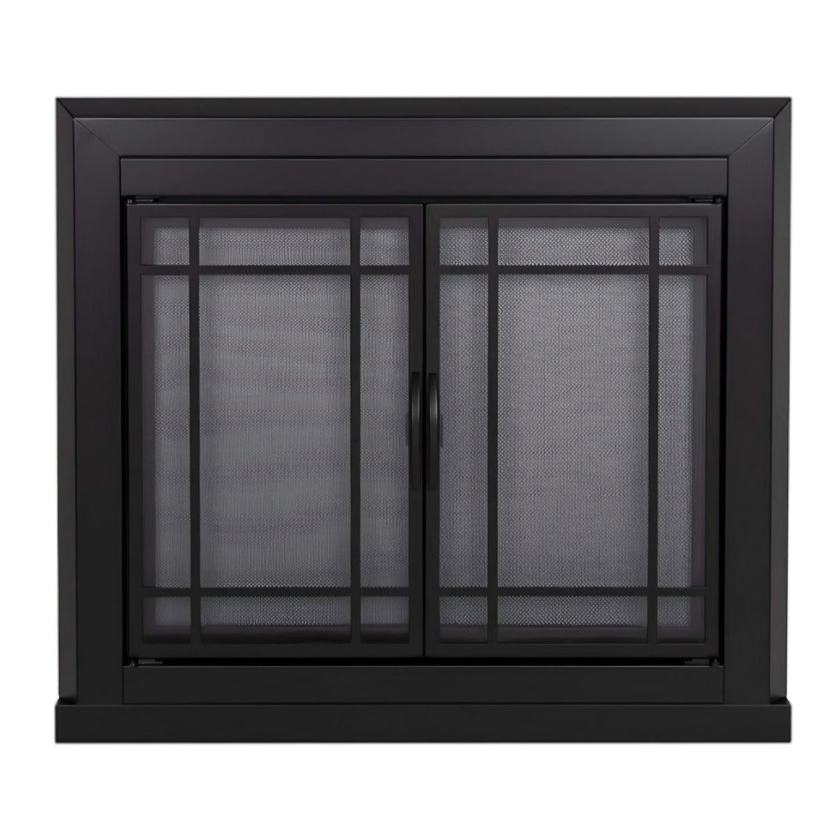 Fireplace screen Easton Medium Black
