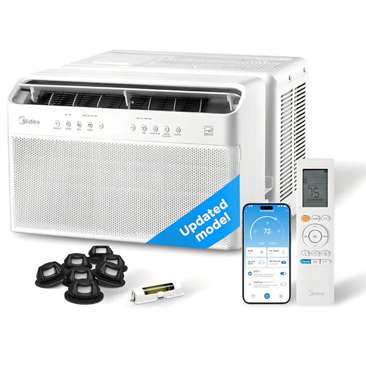 Midea 12,000 BTU U Shaped Smart Inverter Window Air Conditioner - Cools 550 Sq Ft