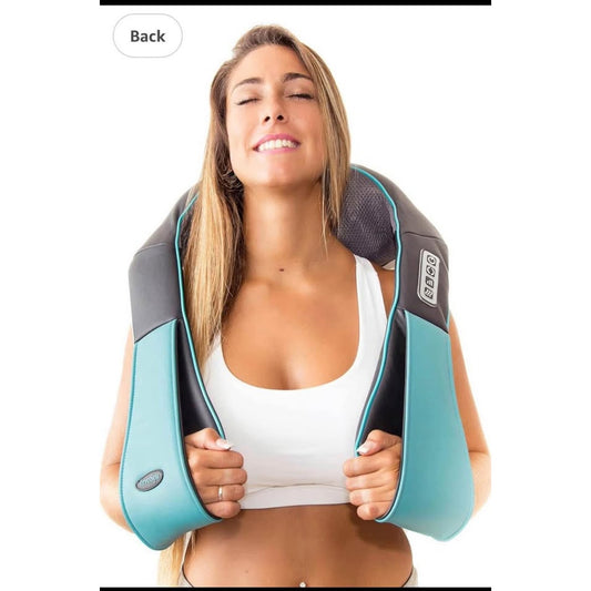 InvoSpa Shiatsu Neck and Back Massager with Heat - Deep Kneading Pillow for Massage - Electric Full