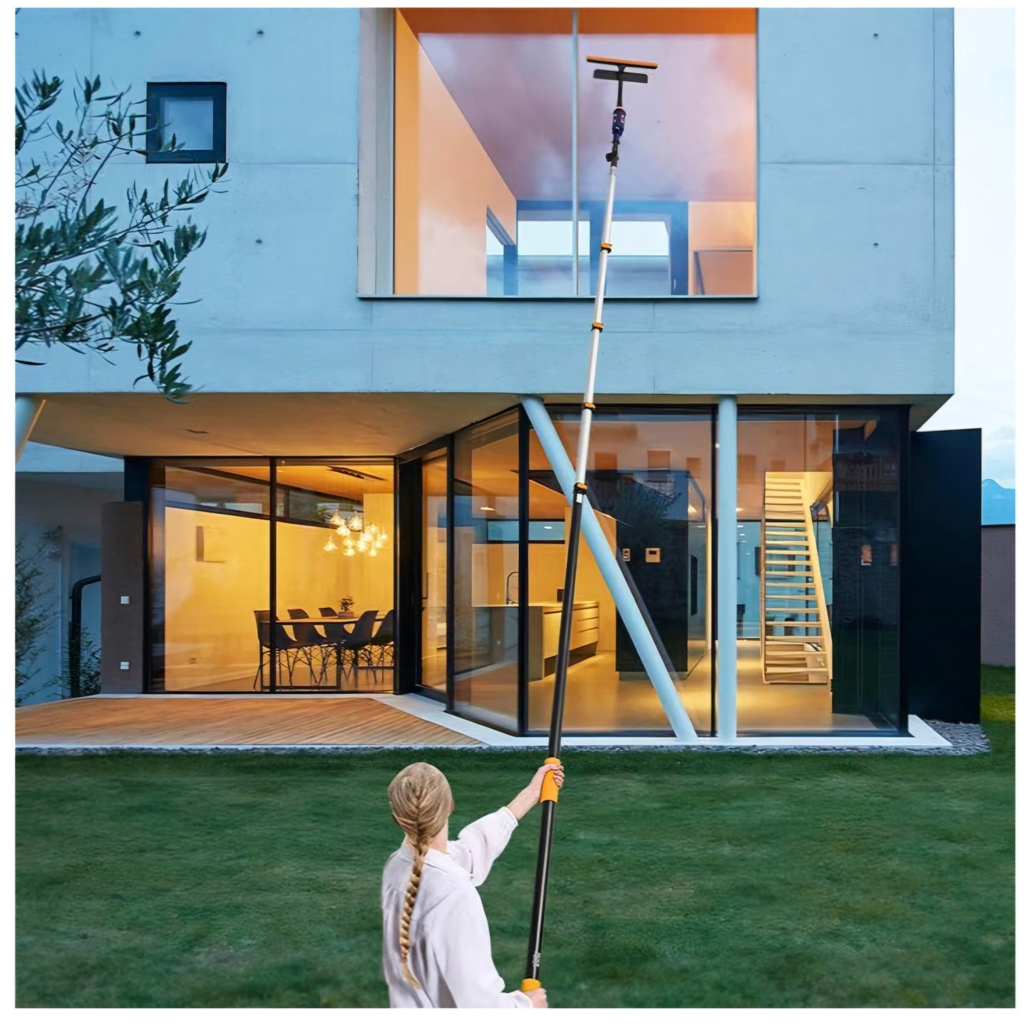 VEVOR Telescopic Extension Pole, 7-30 FT Multi-Purpose Extension Pole