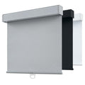 SHADEMOON Blackout Cordless Roller Window Shades,Grey,13" W x 72" H Free-Stop System with Valance