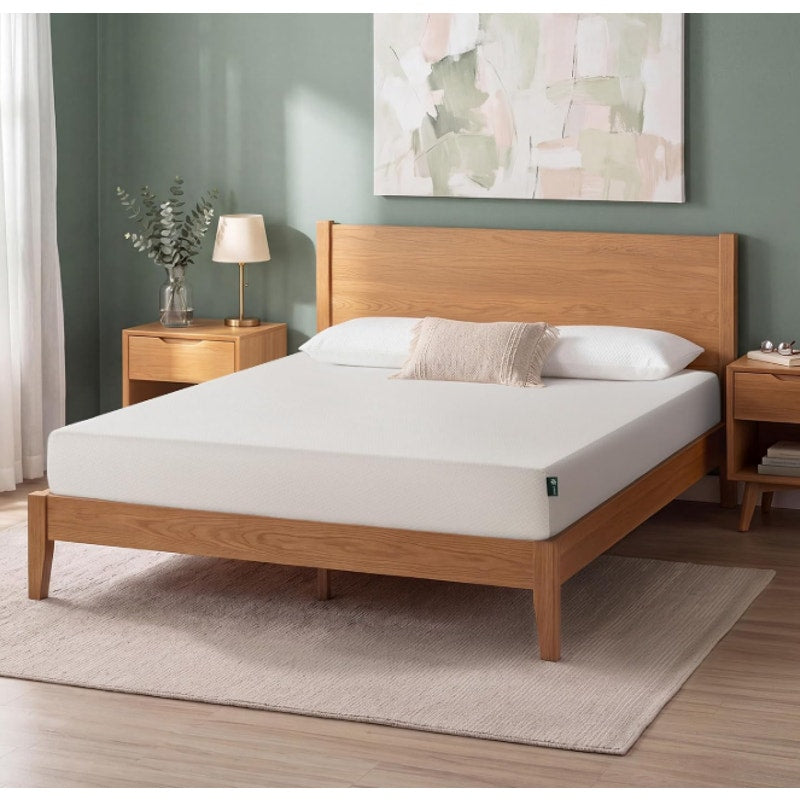Zinus 6 Inch Queen Green Tea Memory Foam Mattress, Medium Firm Feel Pressure-Relieving Comfort