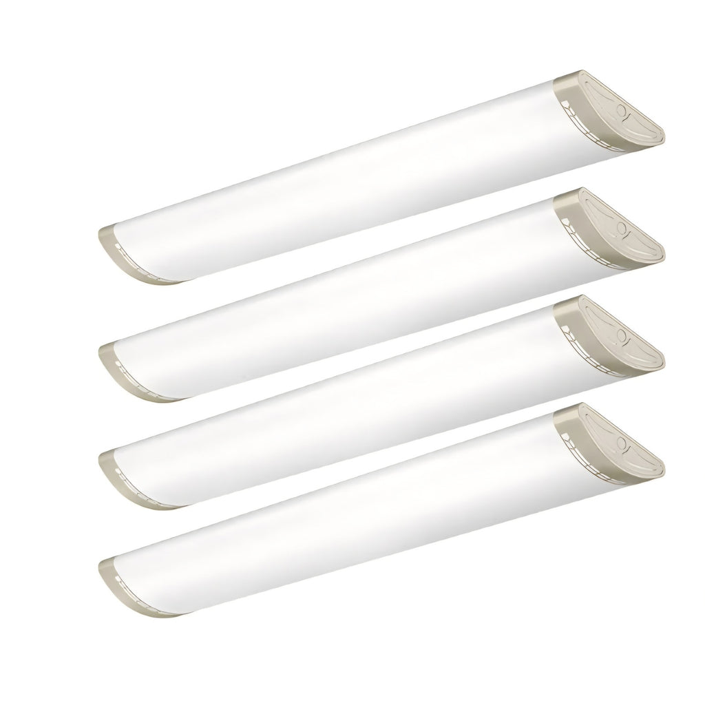 4FT LED Kitchen Puff Ceiling Lights Dimmable, 40W, 4800LM, 4000K,48 Inch LED 6 pack