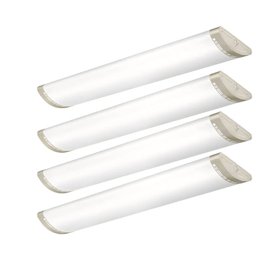 4FT LED Kitchen Puff Ceiling Lights Dimmable, 40W, 4800LM, 4000K,48 Inch LED 6 pack