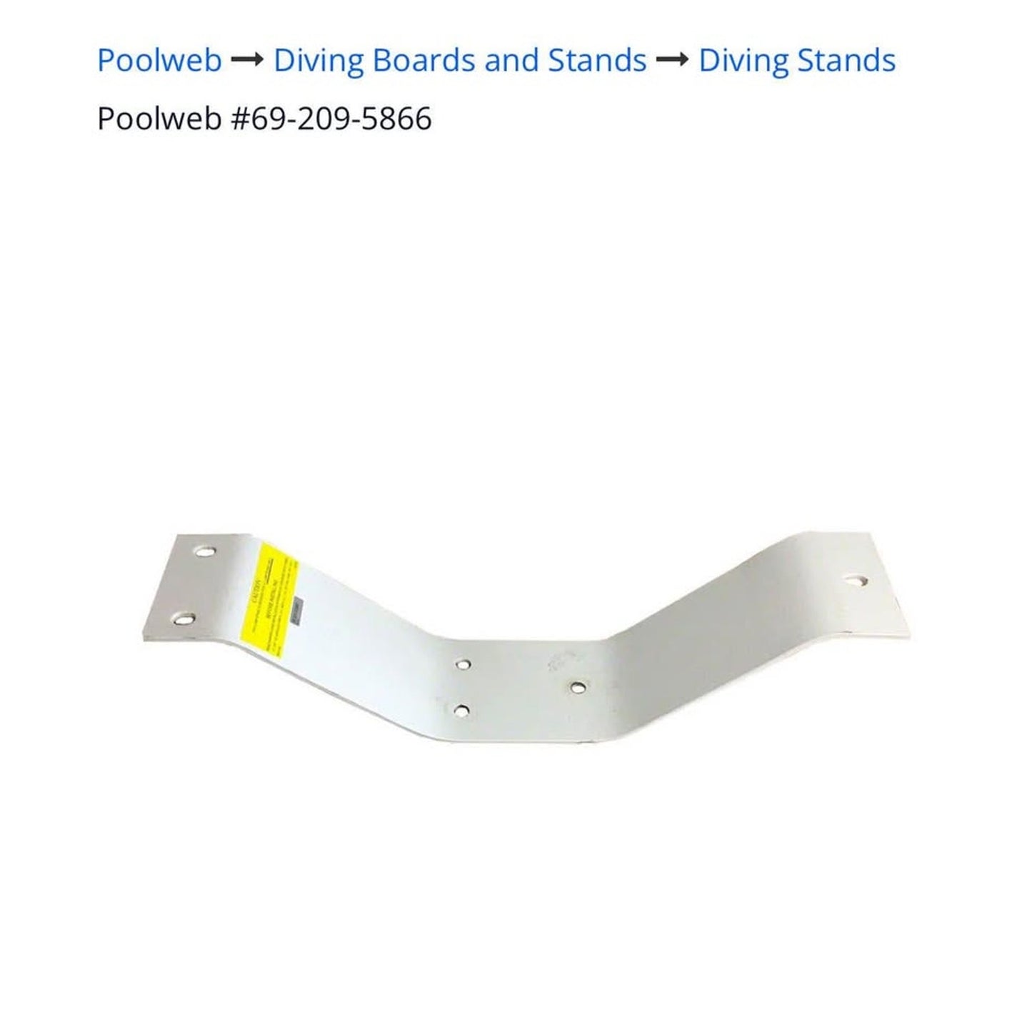 Frontier II Diving Stand for 6 Foot Frontier II Board - Radiant White - Includes Jig and Hardware