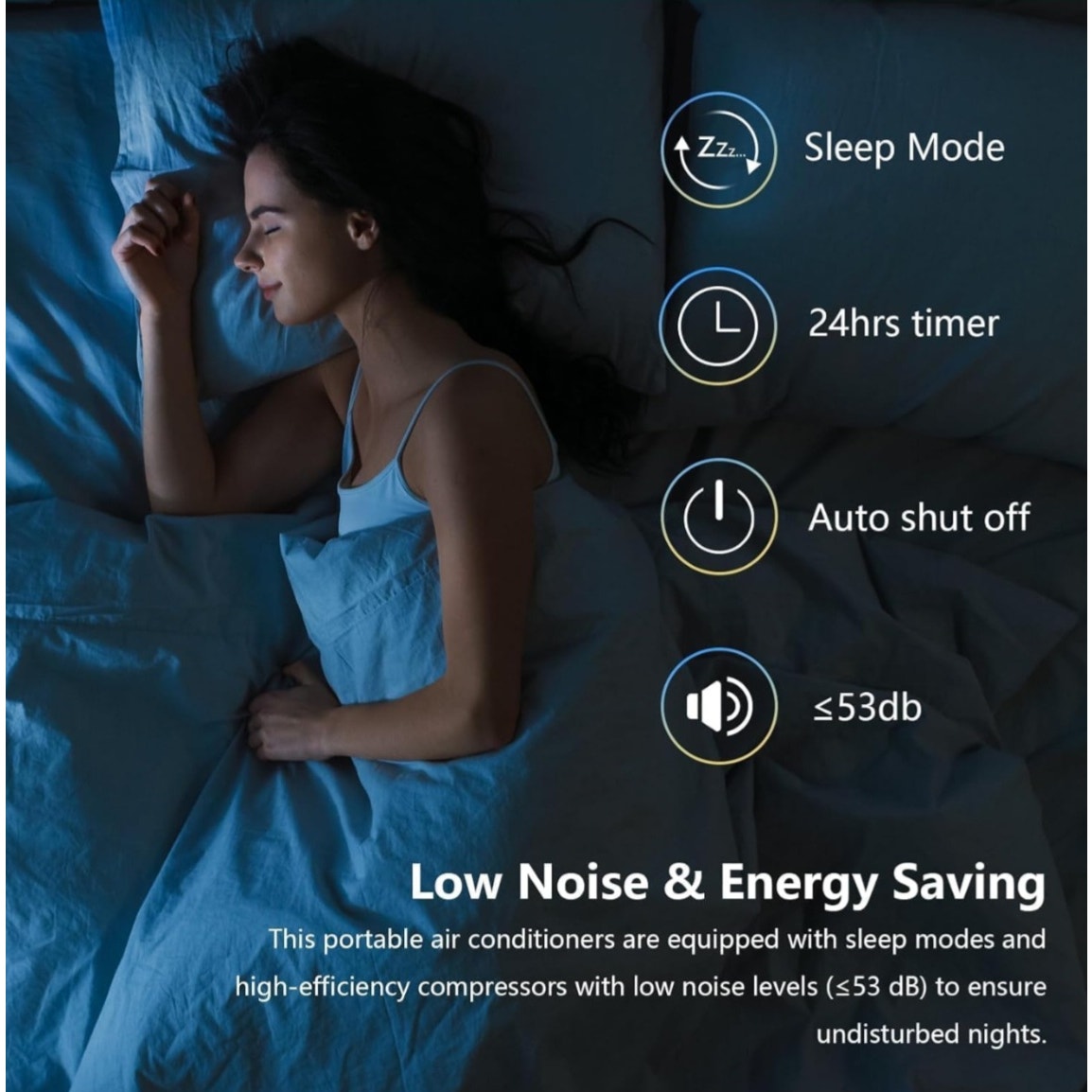 14000 BTU Portable Air Conditioner, with Remote Control 3-in-1 Ultra-Quiet Cooling, Dehumidifier & Fan for Rooms Up to 700 Sq. Ft. – Sleep Mode, 24H Timer & Windows Kit