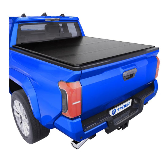Tyger Auto T5 Tri-Fold Alloy Hardtop Truck Bed Tonneau Cover Compatible with2024 2026 Toyota Tacoma