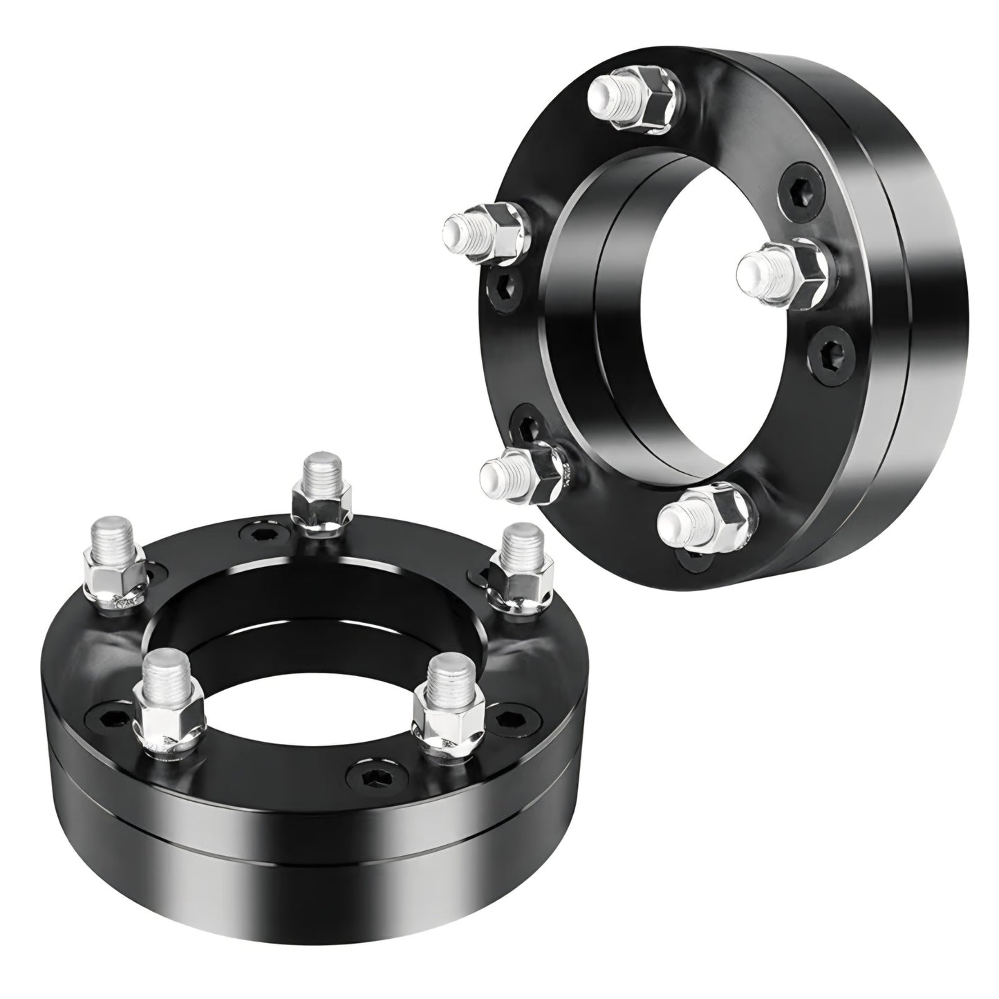 2PCS 6x5.5 to 5x5.5 LugCentric Wheel Adapters for GMC Sierra Chevy Silverado 1500 Ram 1500