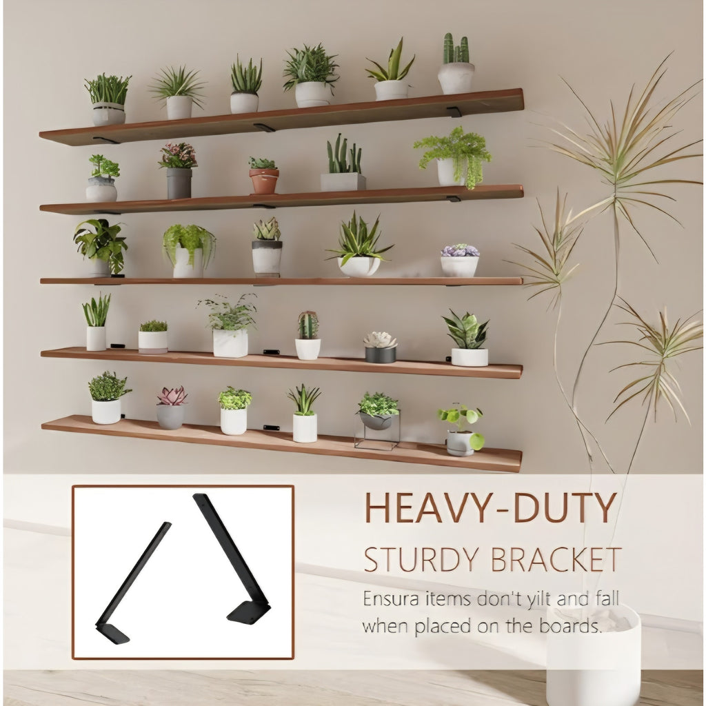 5 Tier Book Shelf,Long Floating Shelf for Wall 72 inch,Farmhouse Bookcase Long Wall Shelves