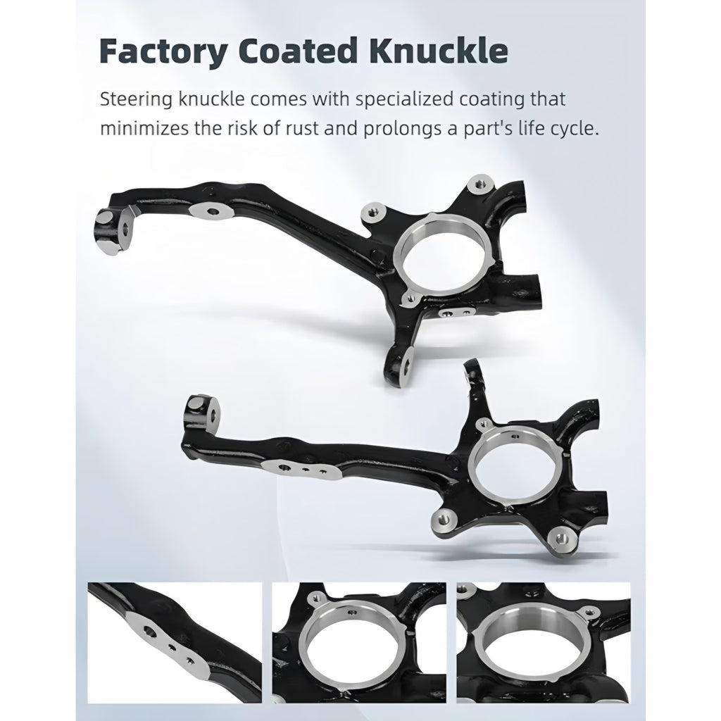 SCITOO 2PC Front Left Right Driver and Passenger Side Wheel Hub Bearing Knuckle Assembly 2005-2019