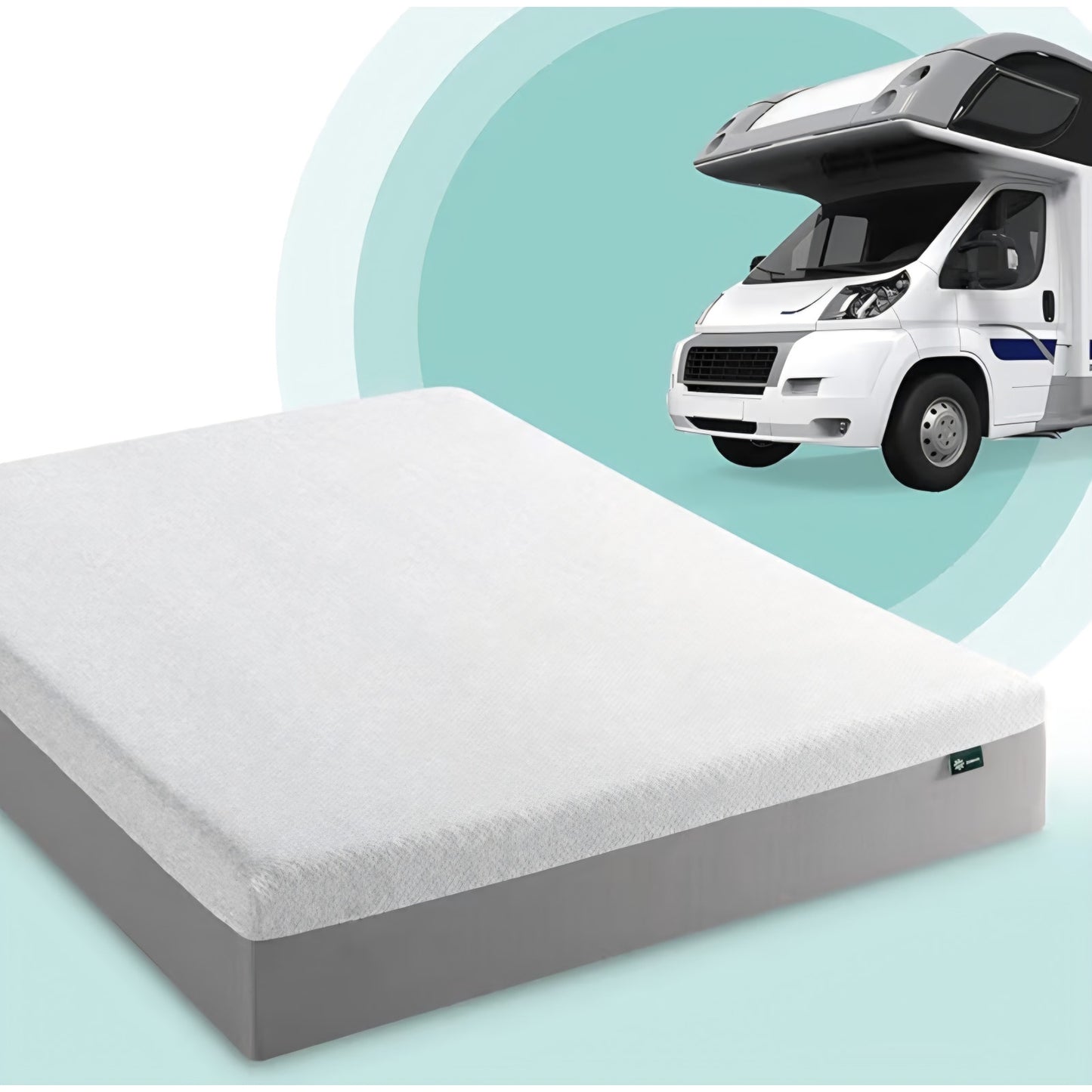 8 Inch Ultima RV Memory Foam Mattress [New Version], Short Queen, Fiberglass Free, Medium Firm Feel