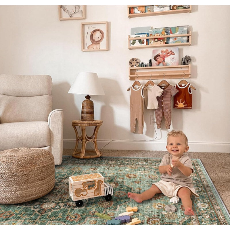 TOPRUUG Washable Oriental 12x18 Area Rug: Extra Large Rugs for Living Room Soft Low Pile Carpet