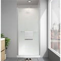 EASYWORCF rameless Pivot Shower Door 34"-36" W x 72" H