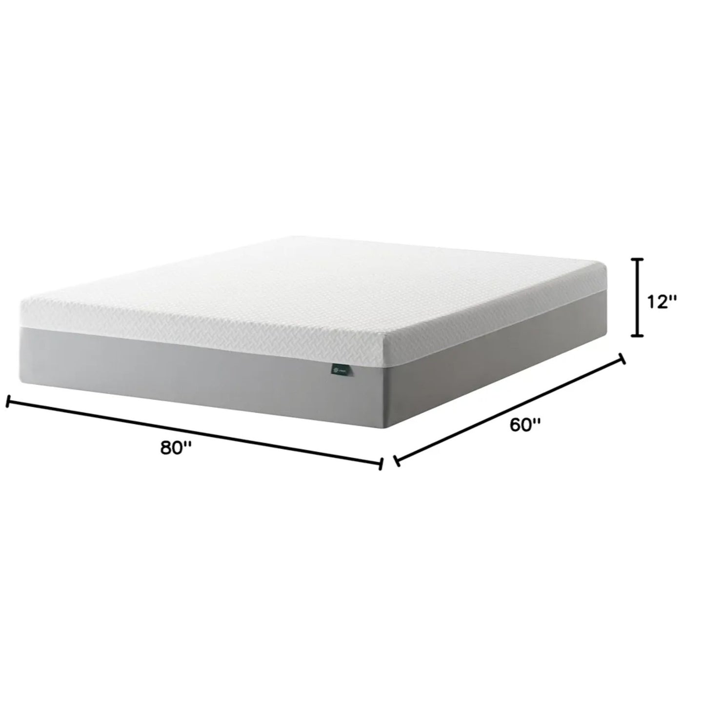 ZINUS 12 Inch Green Tea Essential Memory Foam Mattress [New Version], Queen, Fiberglass Free,