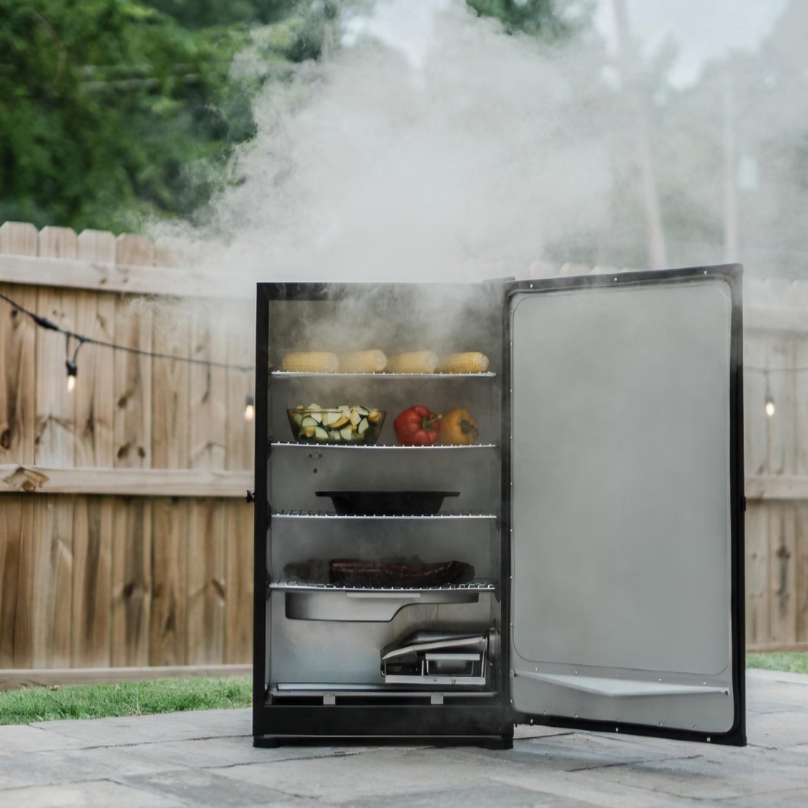 Masterbuilt® 30-inch Digital Electric Vertical BBQ Smoker with Side Wood Chip Loader