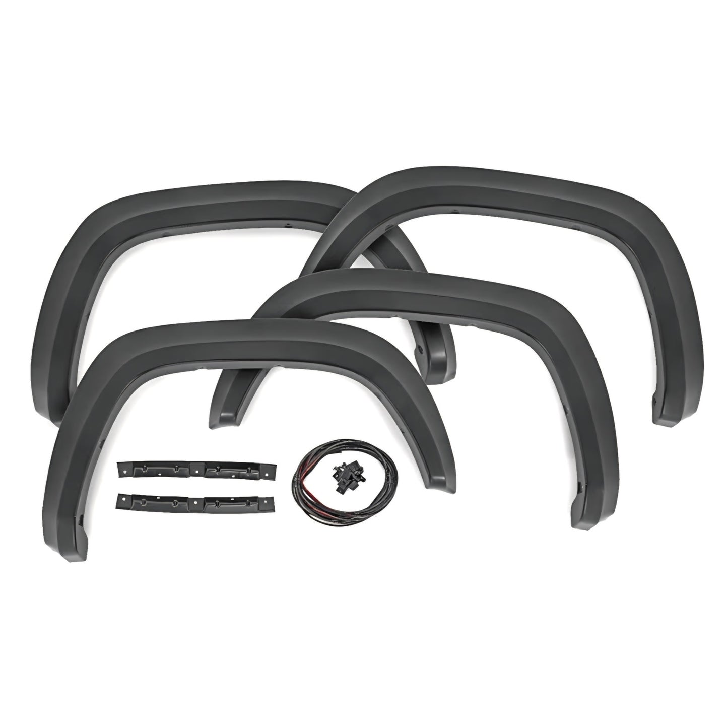 Rough Country Sport Style Fender Flares for Toyota Tacoma (2016-2023) - Durable ABS Flares