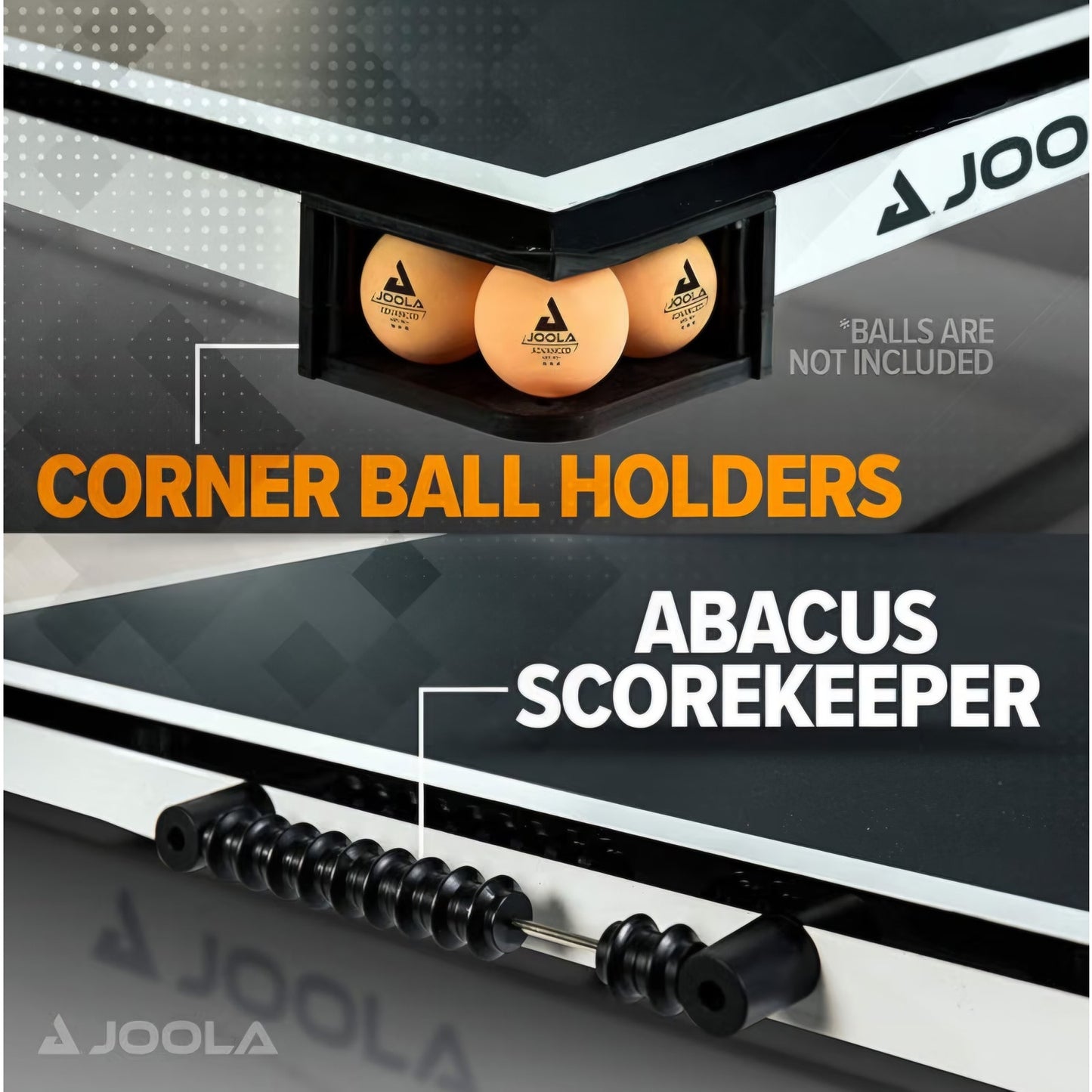 JOOLA Rally TL Professional MDF Indoor Ping Pong Table w/Quick Clamp Table Tennis Net & Post Set