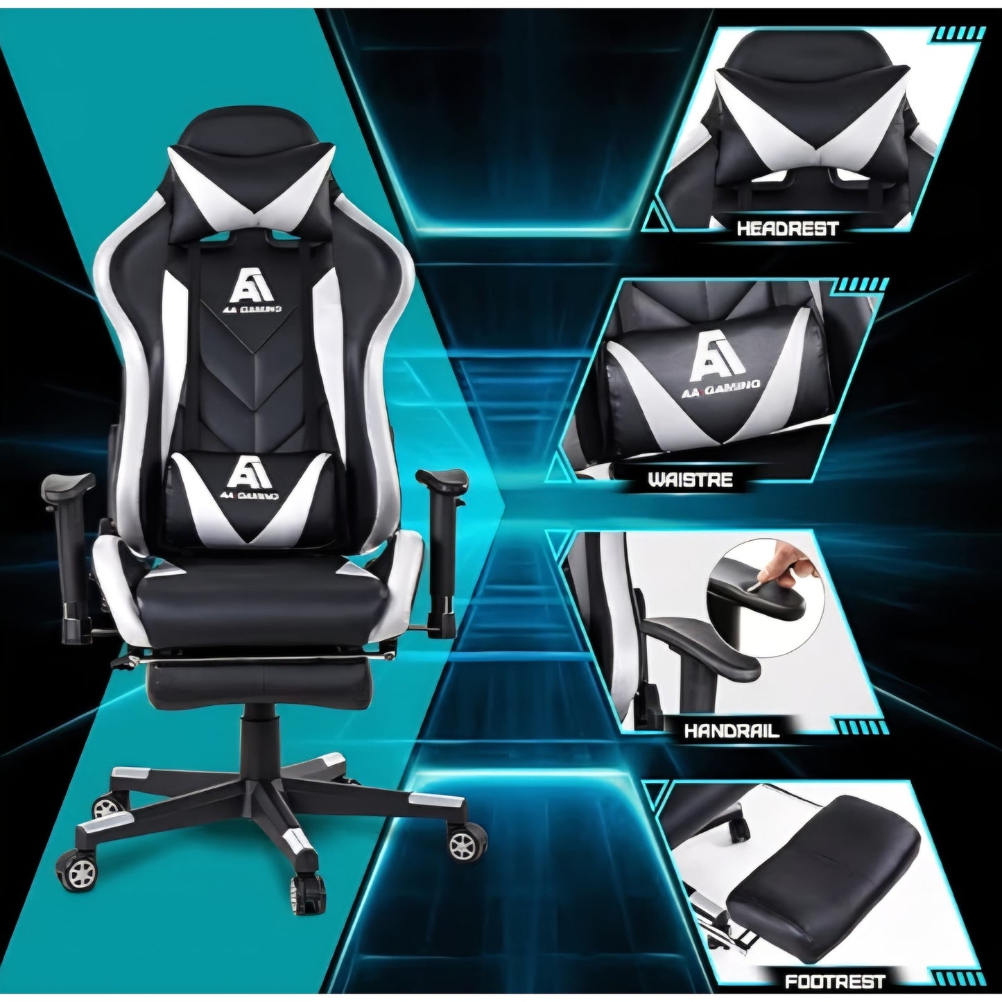 Gaming Chair High Back Ergonomic Computer Racing Chair Adjustable Office Chair