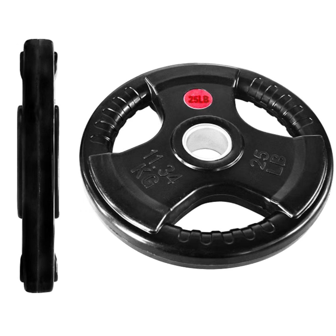 25LB Pair Olympic 2-Inch Cast Iron Plate Weight Plate for Strength Training