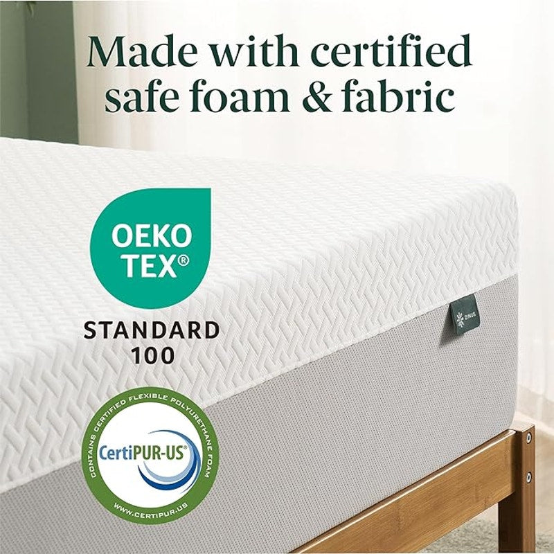 Zinus 10 Inch Green Tea Essential Memory Foam Mattress, Queen, Medium Feel, Mattress in A Box