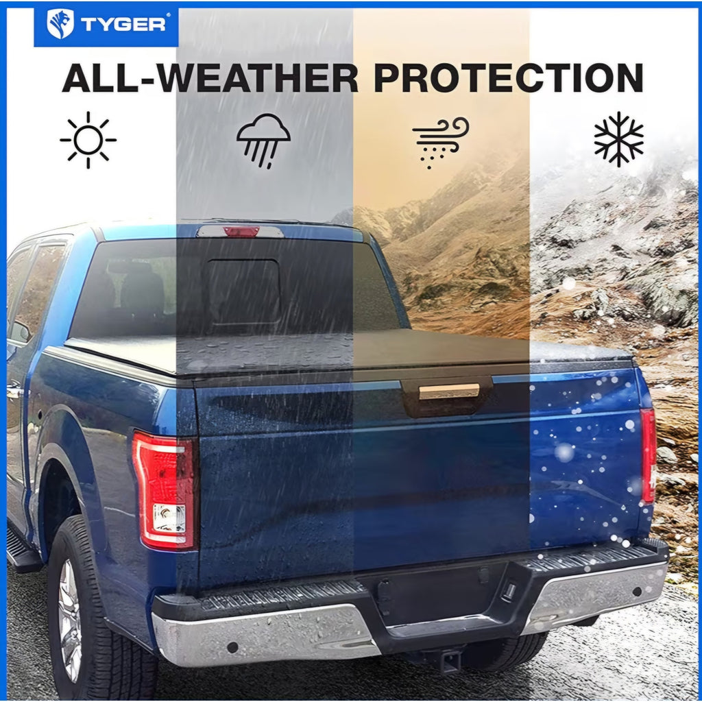 Truck Bed Tonneau Cover 2019-2026 Chevy Silverado GMC Sierra 1500 (Not Fit 19 LD/Limited)