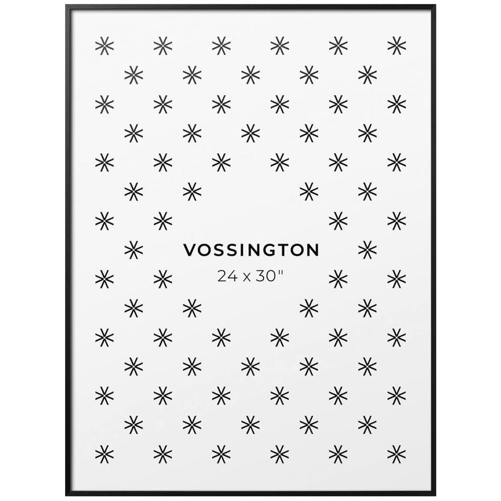 24x30 Frame Black - Exclusive Thin 24 x 30 Black Poster Frame For Wall - Aluminum Metal - Fits One 2