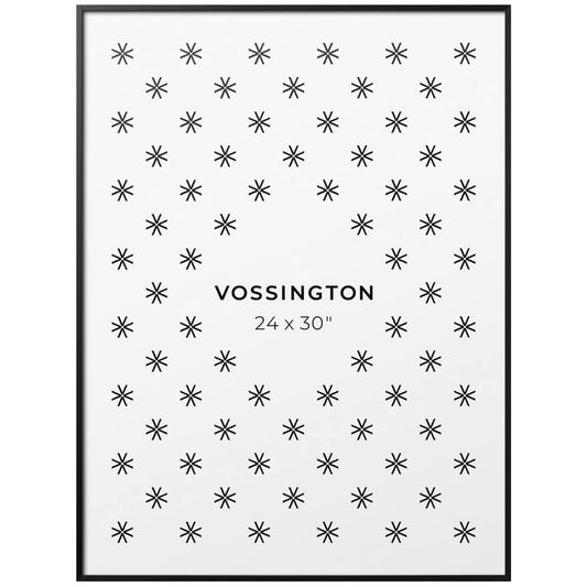 24x30 Frame Black - Exclusive Thin 24 x 30 Black Poster Frame For Wall - Aluminum Metal - Fits One 2