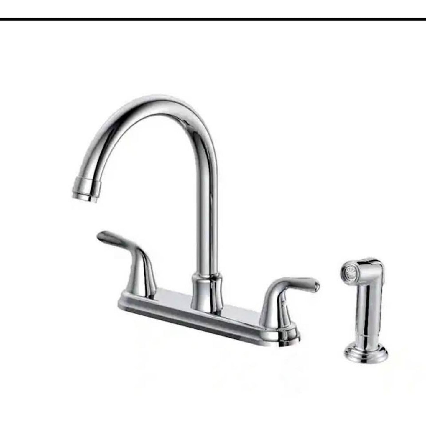 Glacier Bay Two handle Kitchen Faucet with side sprayer