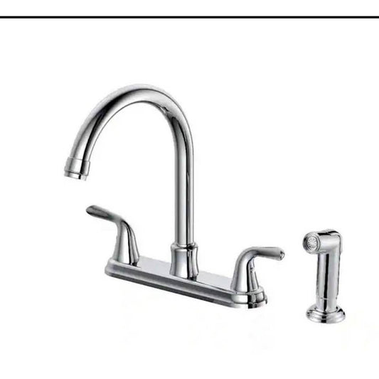 Glacier Bay Two handle Kitchen Faucet with side sprayer