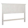 OSP Home Furnishings Farmhouse Basics Queen Headboard Only, Rustic White Finish