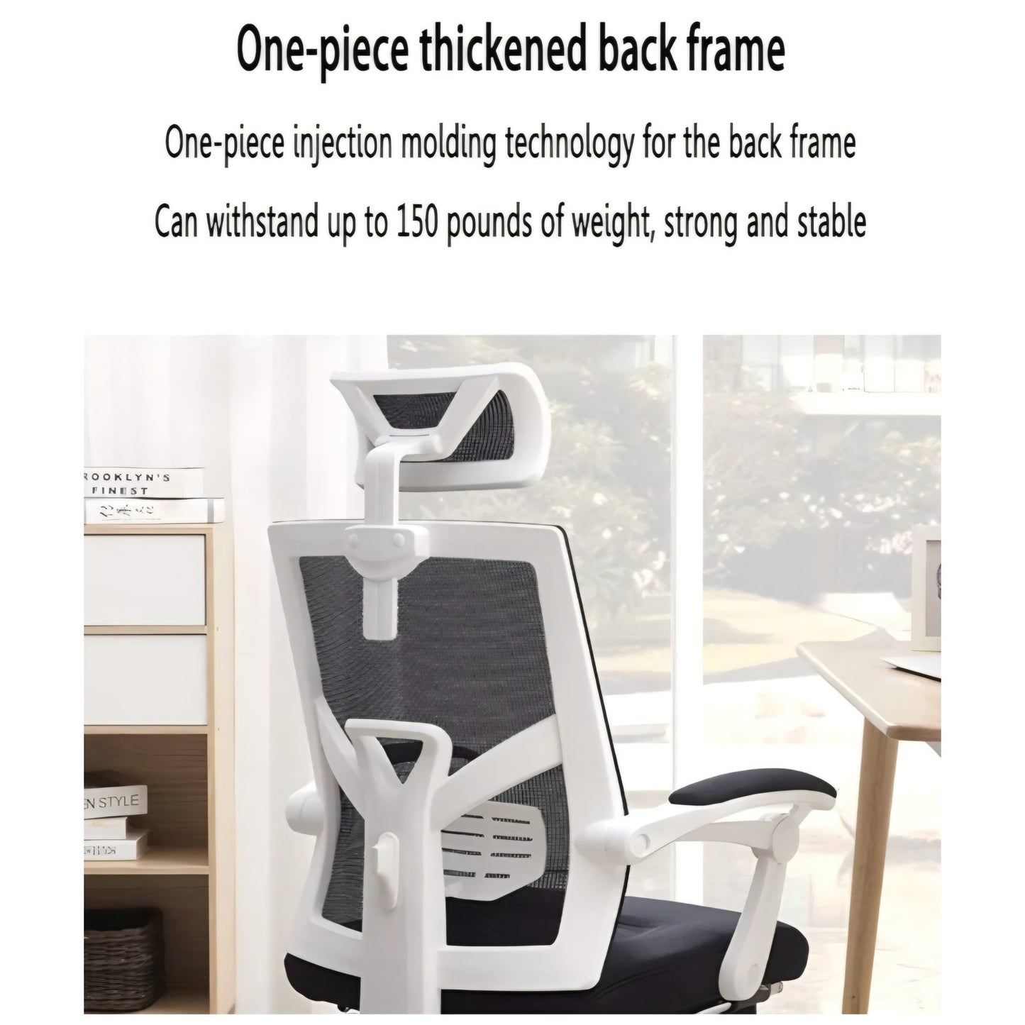 Desk Chairs Executive Office Chair Adjustable headrest and Lumbar Support Swivel Computer Chair