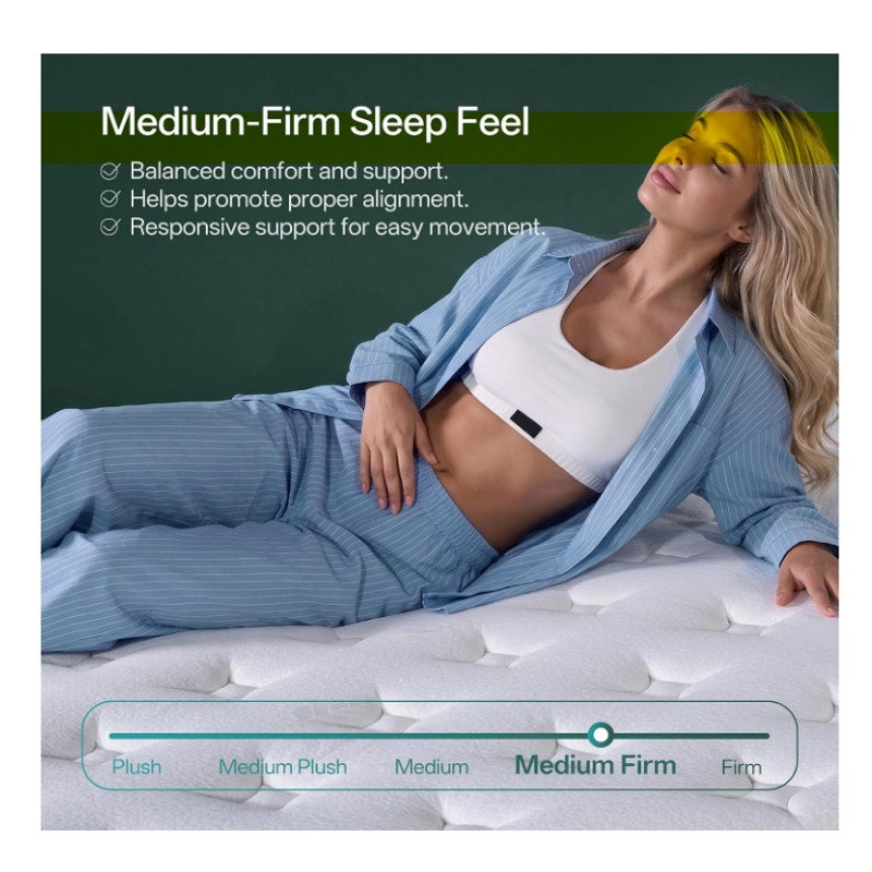 King Size Mattress, 12 Inch King Mattress in a Box, Cooling Gel Memory Foam Hybrid Mattress