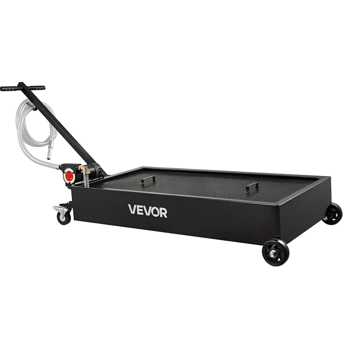 Oil Drain Pan, 20-Gallon Metal Oil Change Pan, Effective Oil Drain Cart with 180W Electric Pump